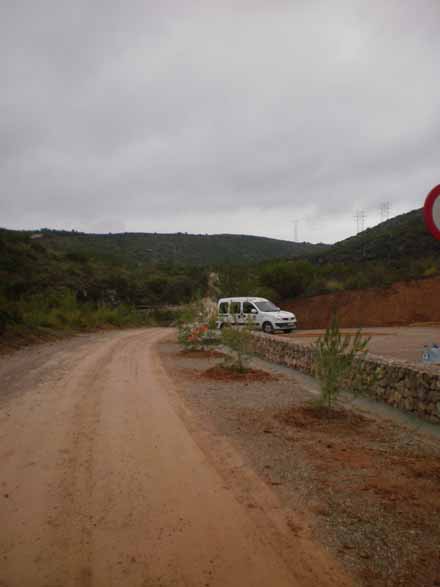 Visió general des del camí del nou aparcament. Febrer 2010