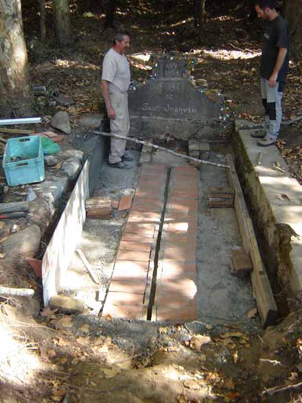 Restauració de la Font de Sant Joaquim. Setembre 2011