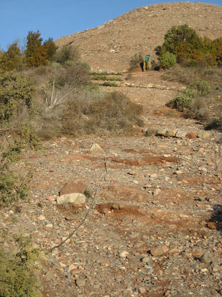 Millores en el ferm del camí per reconduir els visitants i evitar erosió. Març 2014