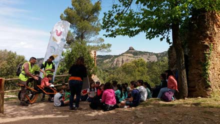 Visita dels escolars al parc natural de Sant Llorenç del Munt i l’Obac. Maig 2017 