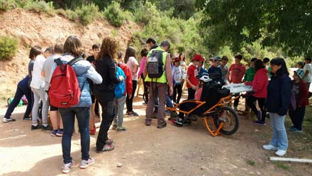 La nova cadira tot terreny Joëlette permet accedir a persones amb mobilitat reduïda a zones poc accessibles