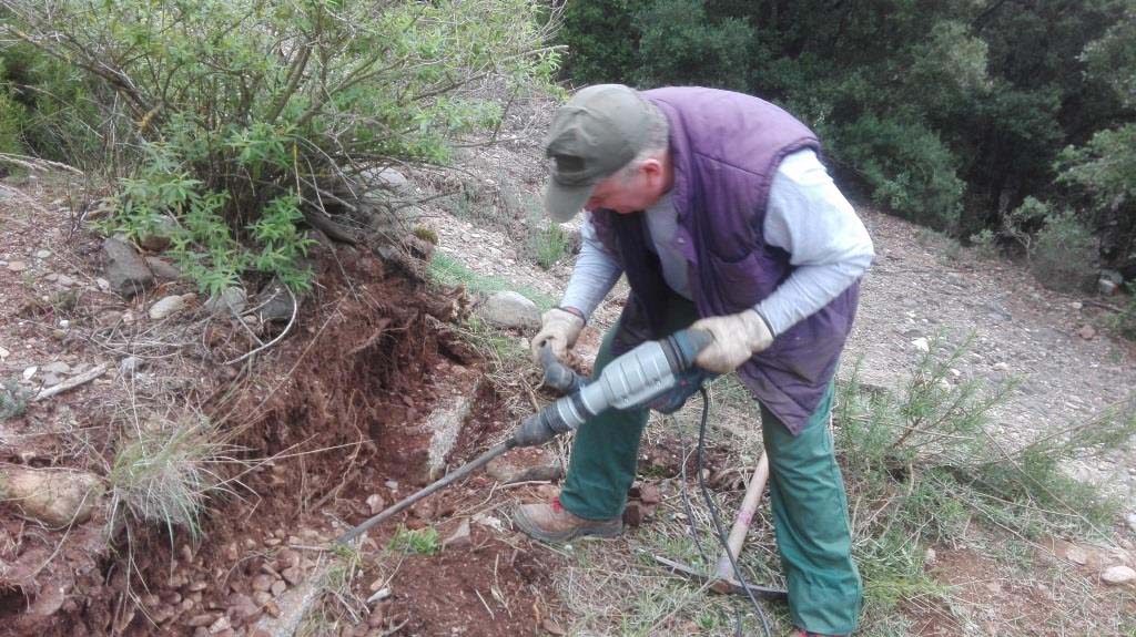 Treballs d’extracció i eliminació de murs. Setembre 2016