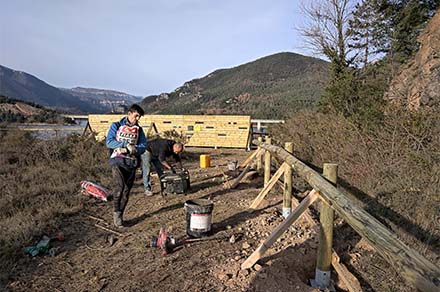 Treballs d’instal·lació de tanques de seguretat. Novembre 2020