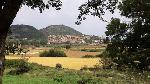 Vista general del pla de l’Estany des del camí ral ramader. Juliol 2019