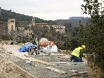 Restauració de rajoles en itinerari d’accés a St Jeroni. Març 2016