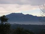 Vista del massís del Montseny des de la zona de treball. Gener 2007