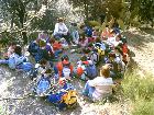 Visita de los escolares a un parque