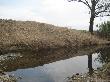 Aspecte d’un tram de riu on s’ha eliminat la canya i en el que falta la reforestació amb espècies pròpies d’aquest ambient. Novembre 2009