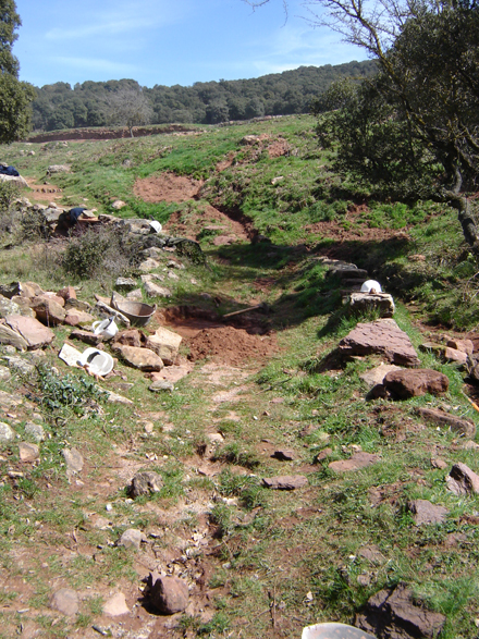 Camí ramader abans de la restauració. Febrer 2006