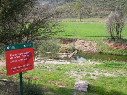 Restauració de preses per a la retenció d’aigua. Gener 2006